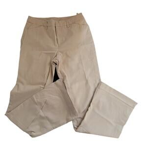 Casual Corner Khaki Flare Leg Stretch Pants - Size 6